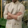 kurta pajama jacket for haldi