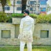 White multi color kurta