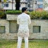 White multi color kurta