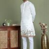 Embroidered mario kurta