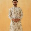 Cream georgette kurta