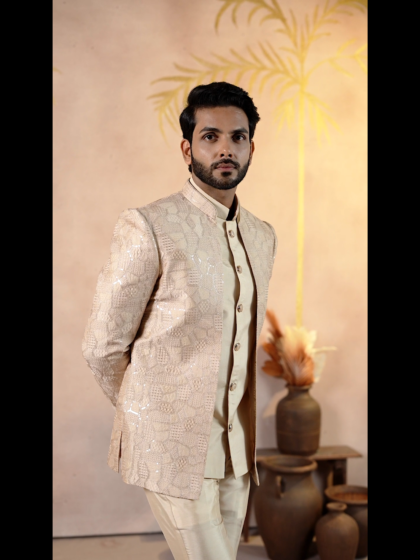 Premium beige open Jodhpuri