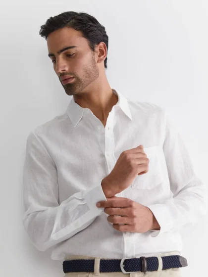 Premium White Linen Shirt