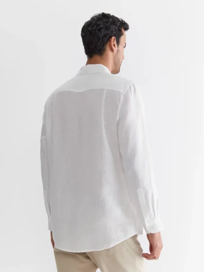Premium White Linen Shirt