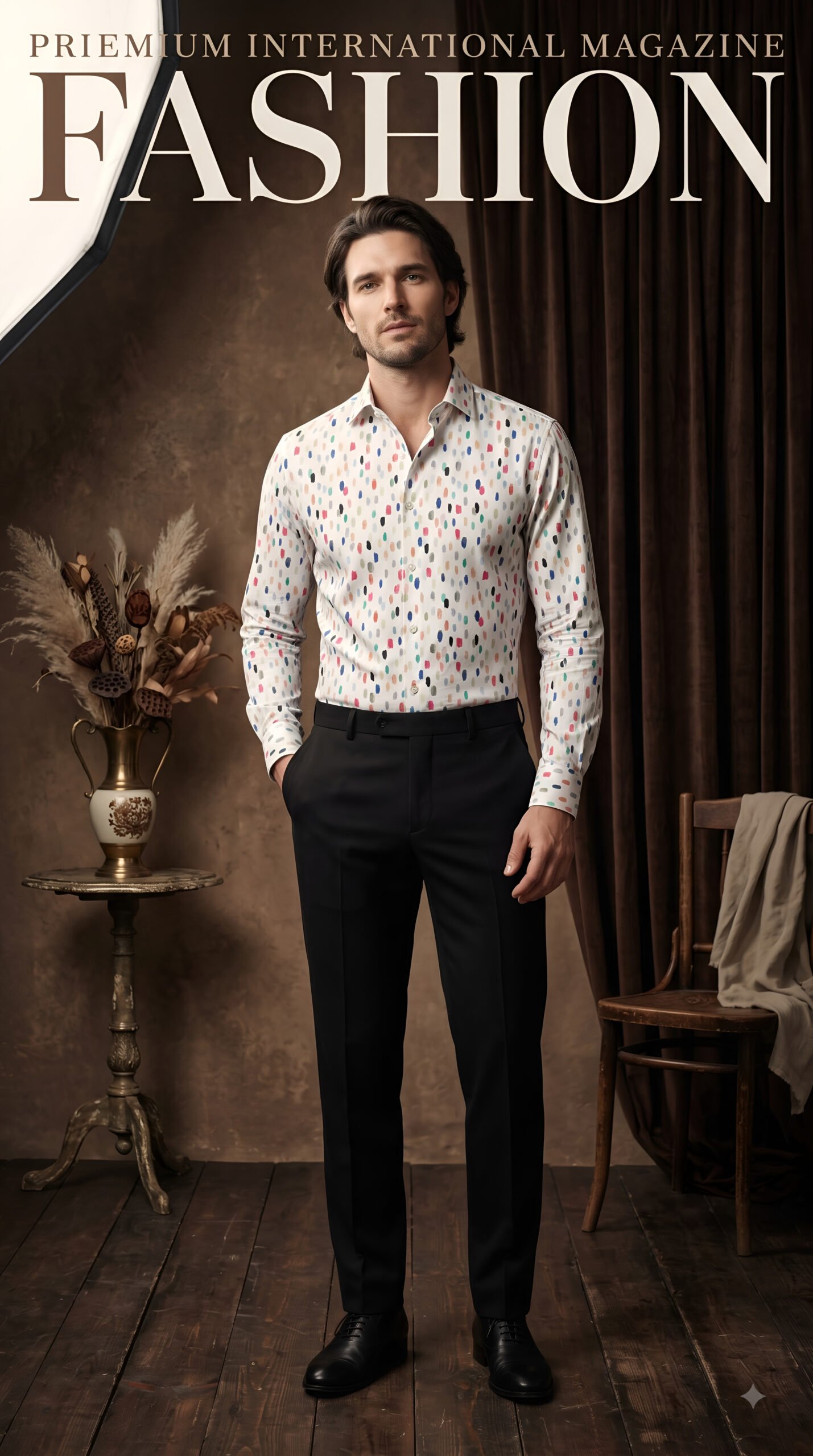 printed shirt for menPrint Cotton Shirt