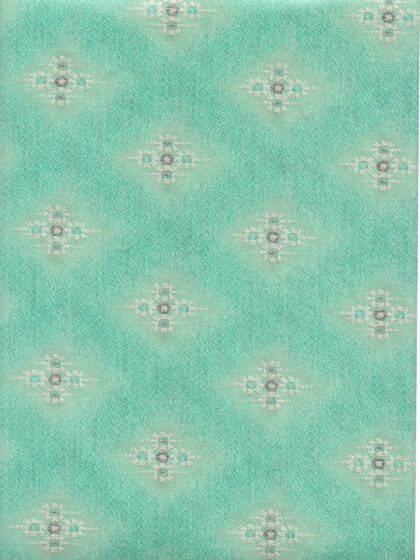 Mint Green Cotton Floral Kurta for Men